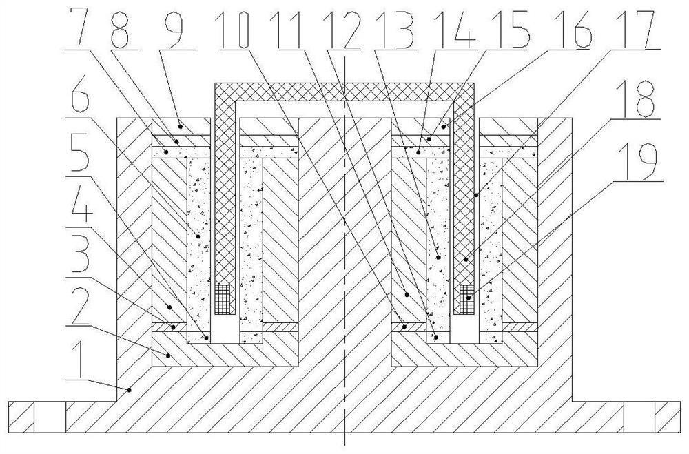 Electromagnetic actuator with redundant air gaps