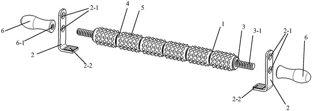 Foam roller with supports