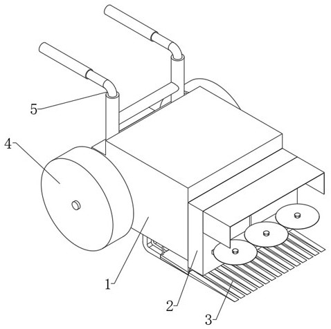 A mountain pasture harvesting and processing device that is easy to disassemble