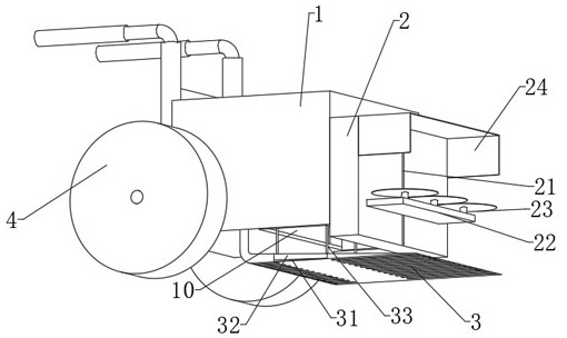 A mountain pasture harvesting and processing device that is easy to disassemble