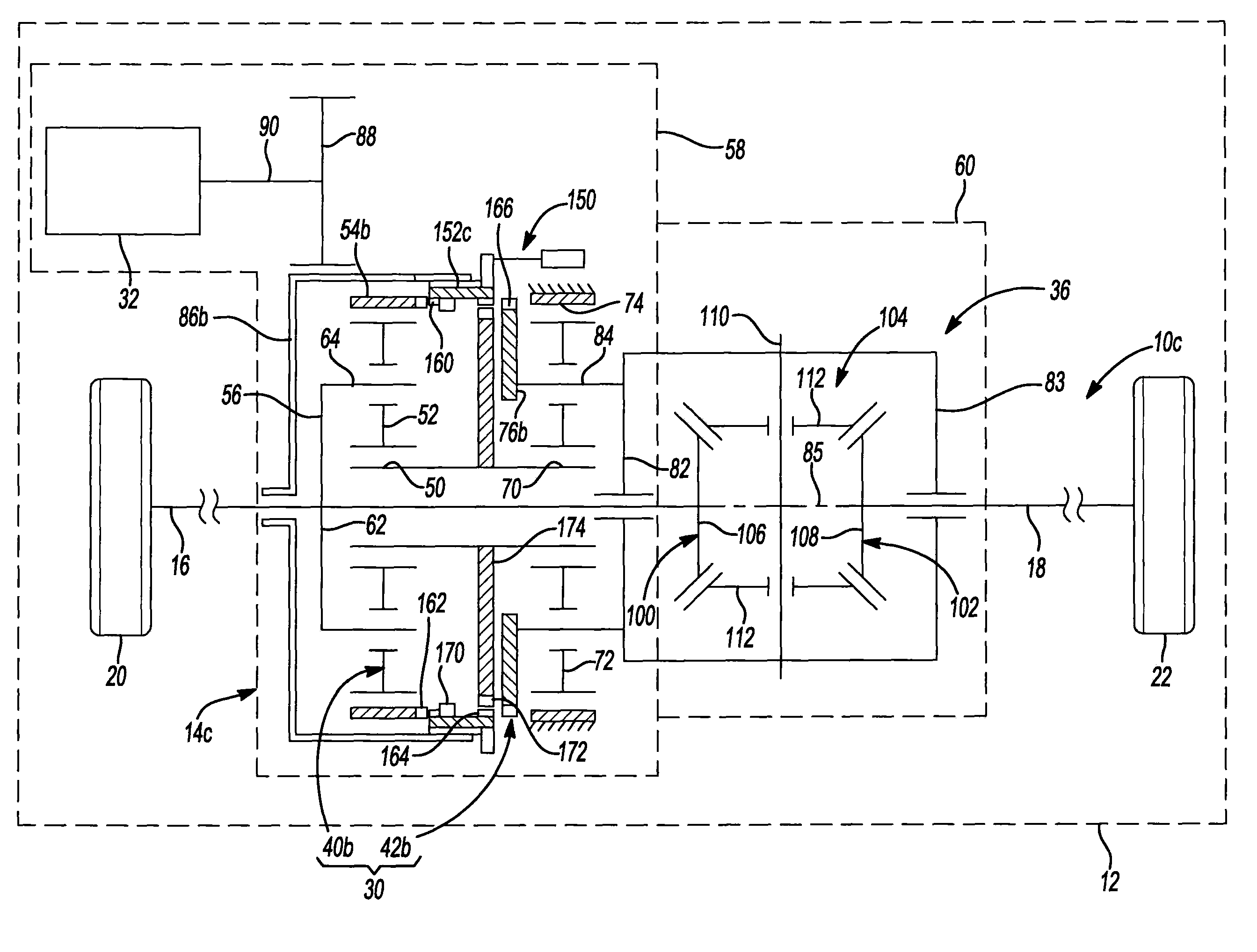 Axle assembly with torque distribution drive mechanism