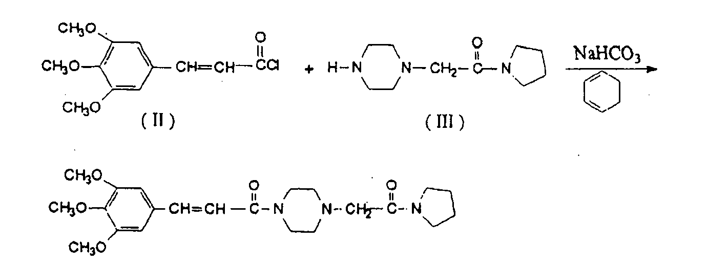 Method for preparing cinepazide free alkali