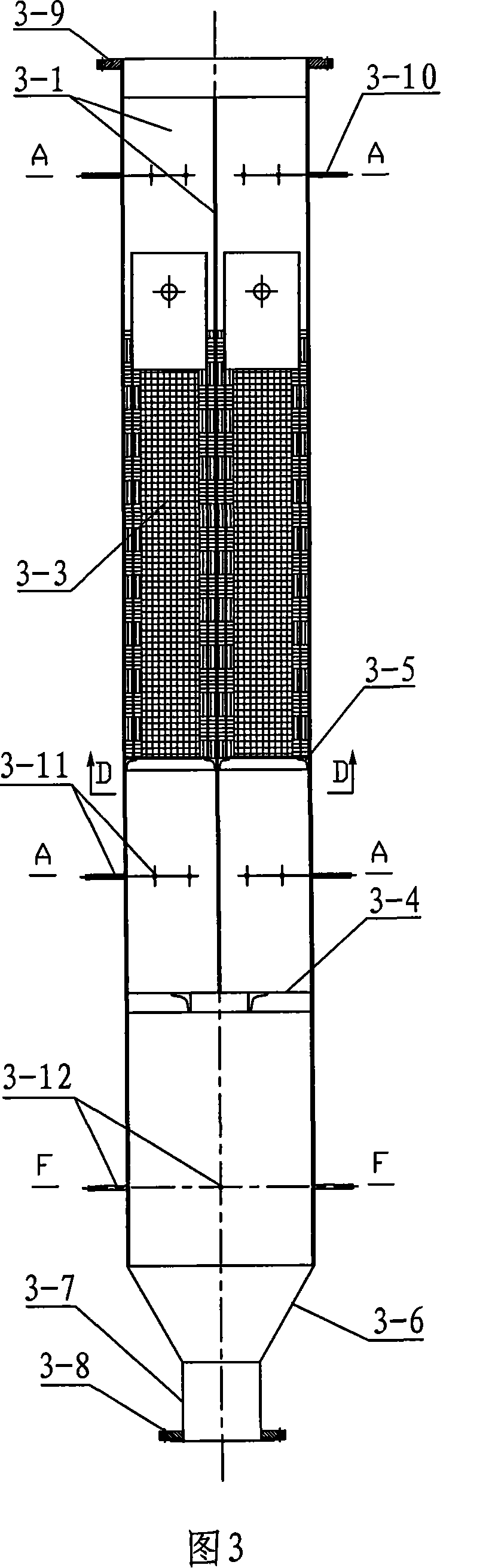 Method for testing and analyzing warehouse separated type denitrated catalyzer