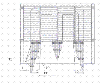 Assembly device and method for horizontal body of dry amorphous alloy transformer