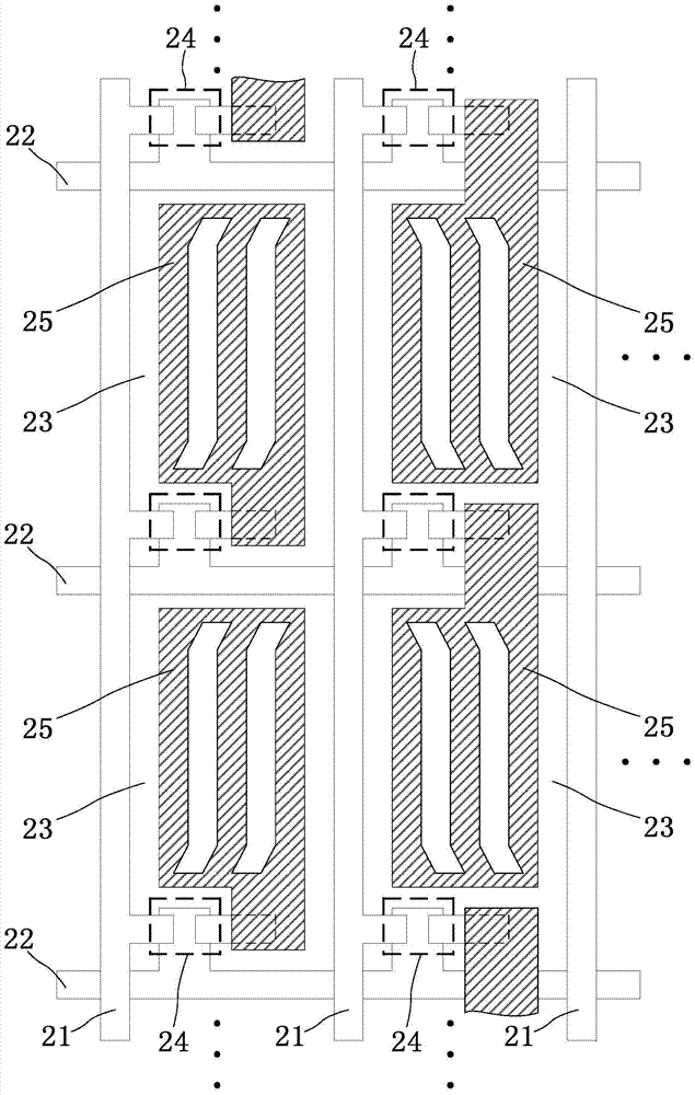Pixel structure, array substrate, display panel, display device and driving method thereof