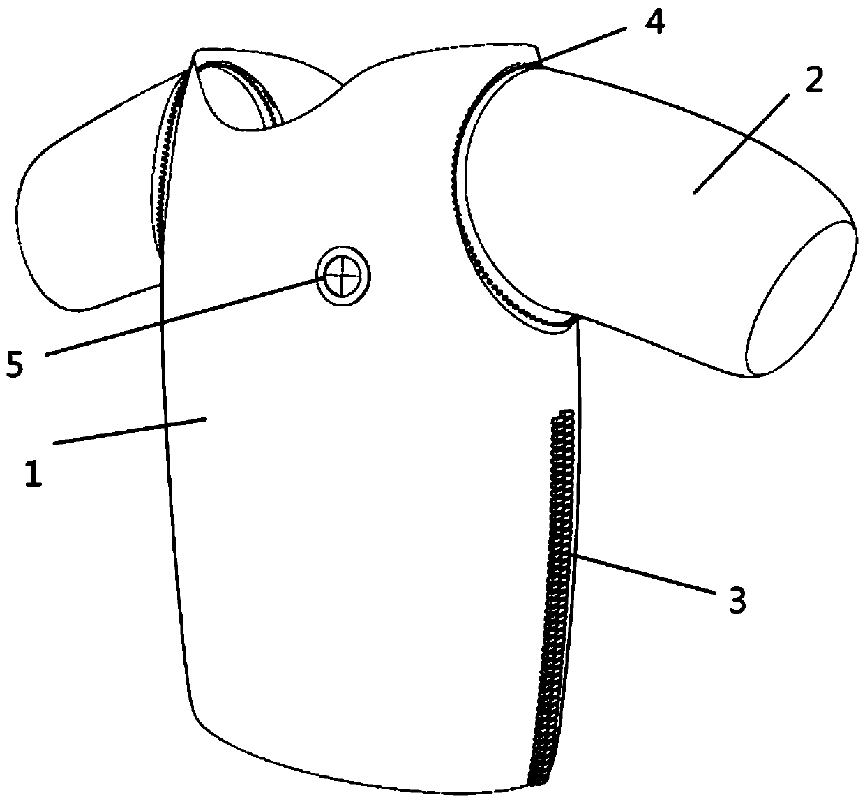 Warm-keeping garment for cardiology department operation