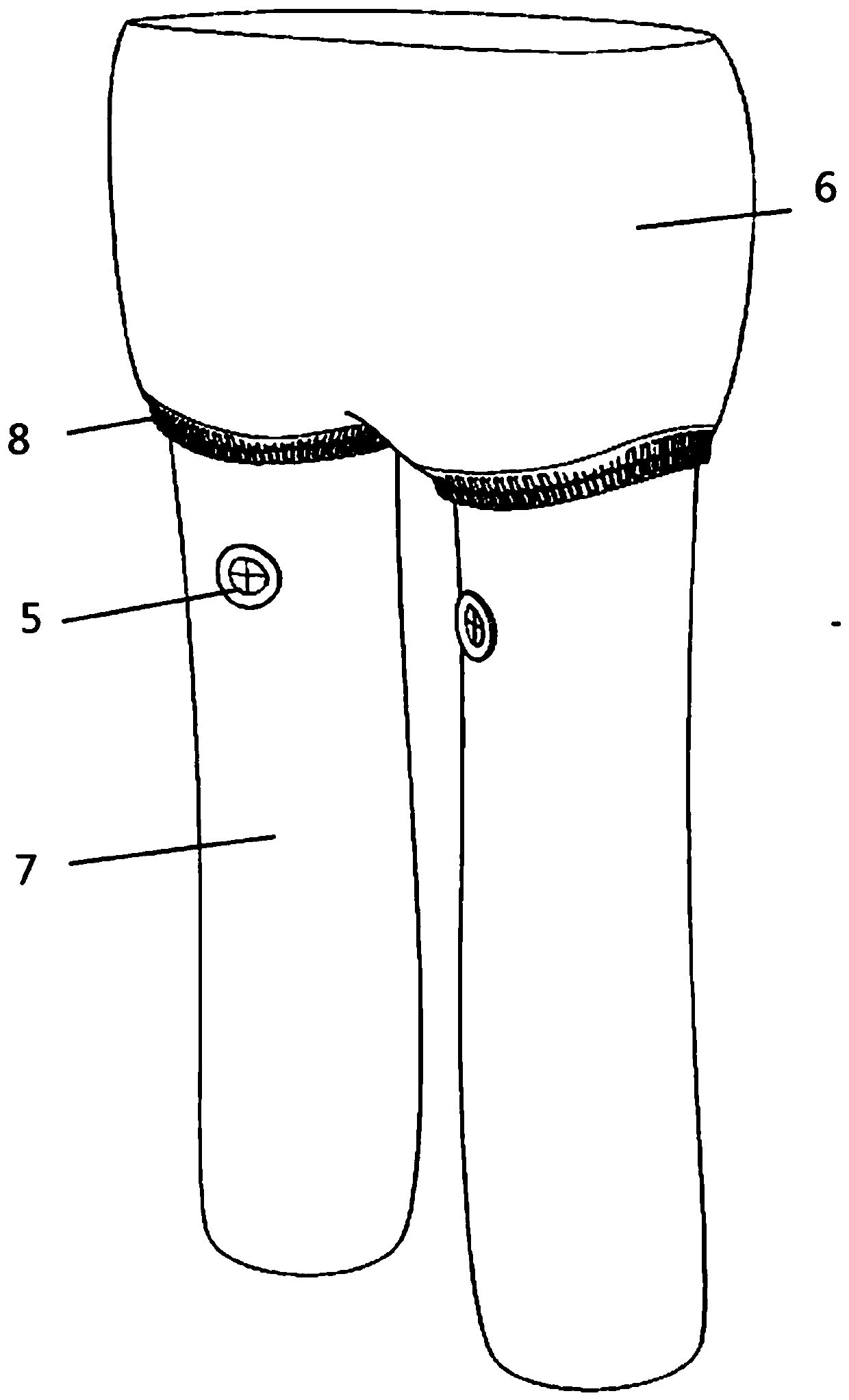 Warm-keeping garment for cardiology department operation