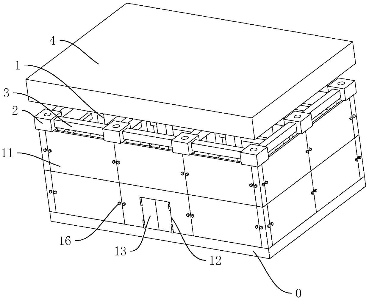 Display shed and mounting method thereof