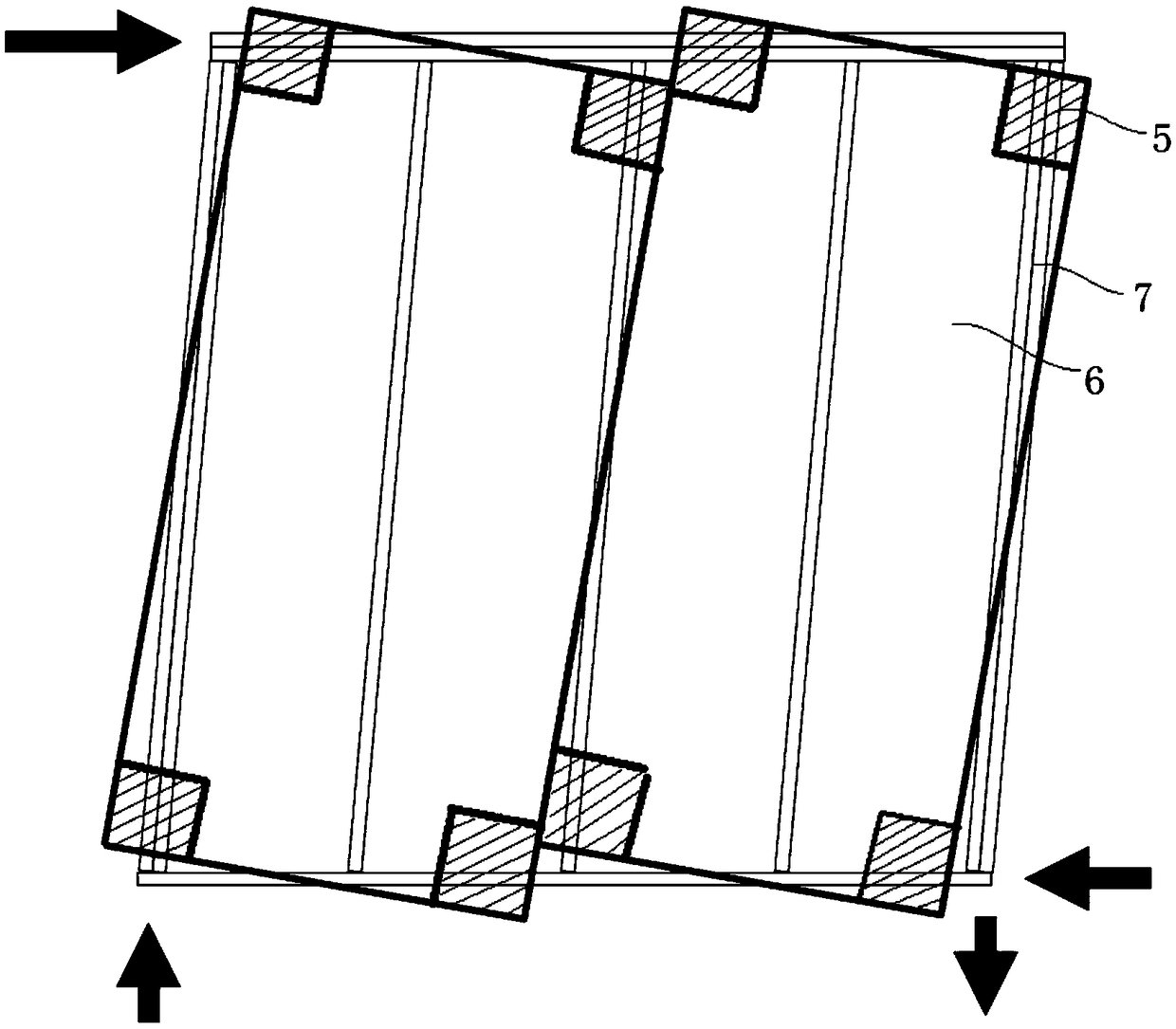 Structural wood-based panel with hidden enhanced stripe and preparation method and combined wall body thereof