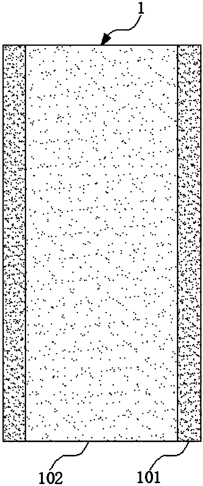 Structural wood-based panel with hidden enhanced stripe and preparation method and combined wall body thereof