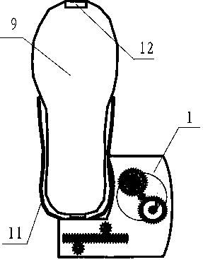 A high-efficiency power generation device worn on the foot