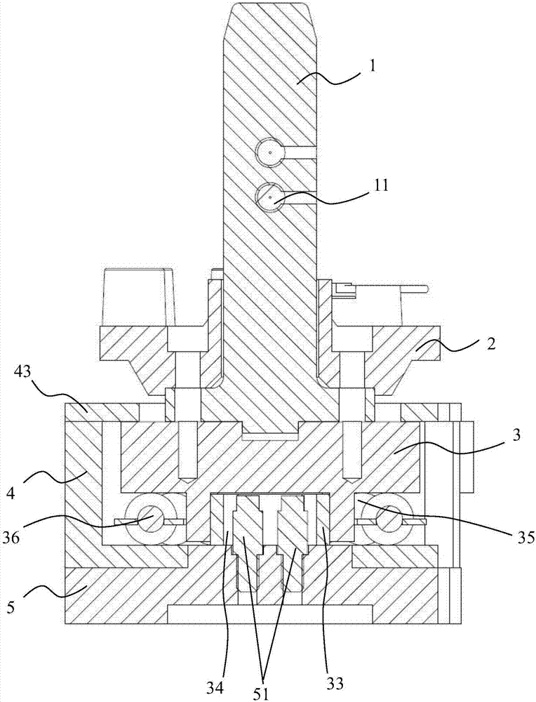 Pressing and floating device for liner bushing