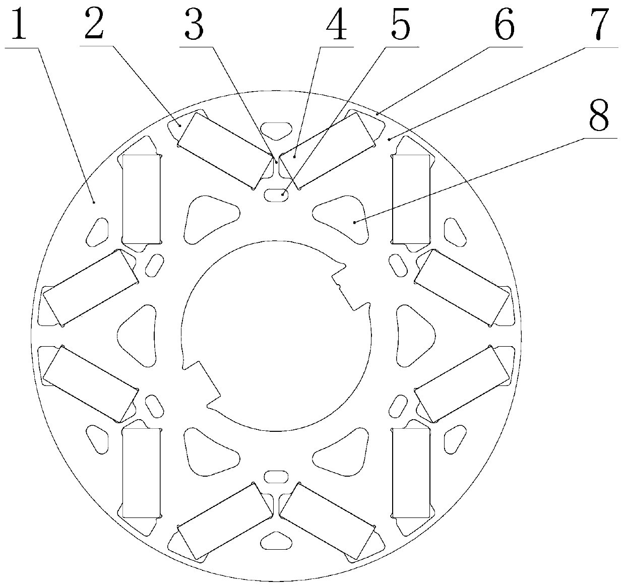 Rotor structure of a drive motor