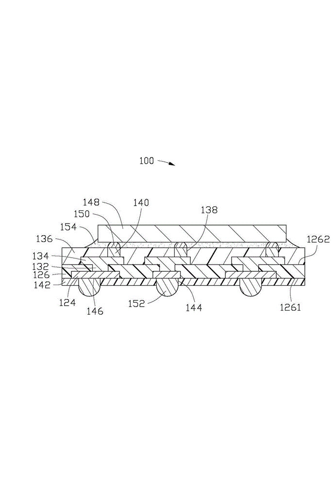 Chip packaging structure and manufacture method thereof, and chip packaging substrate