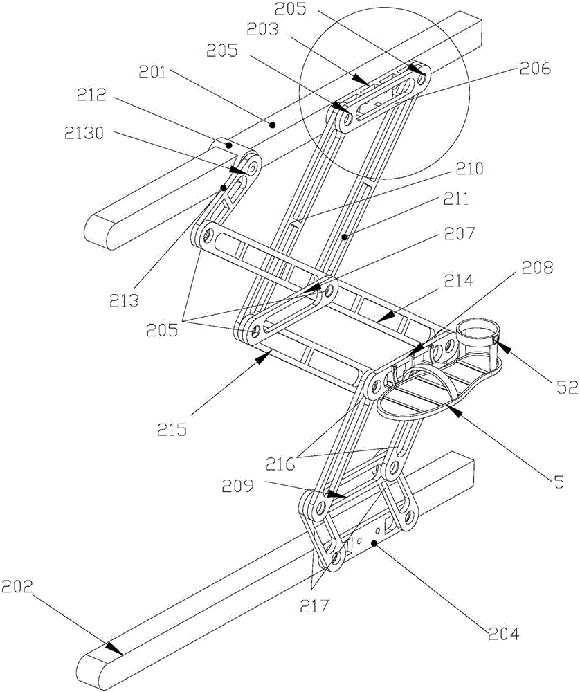 Lower limb rehabilitation training mechanism based on parallel connecting rods