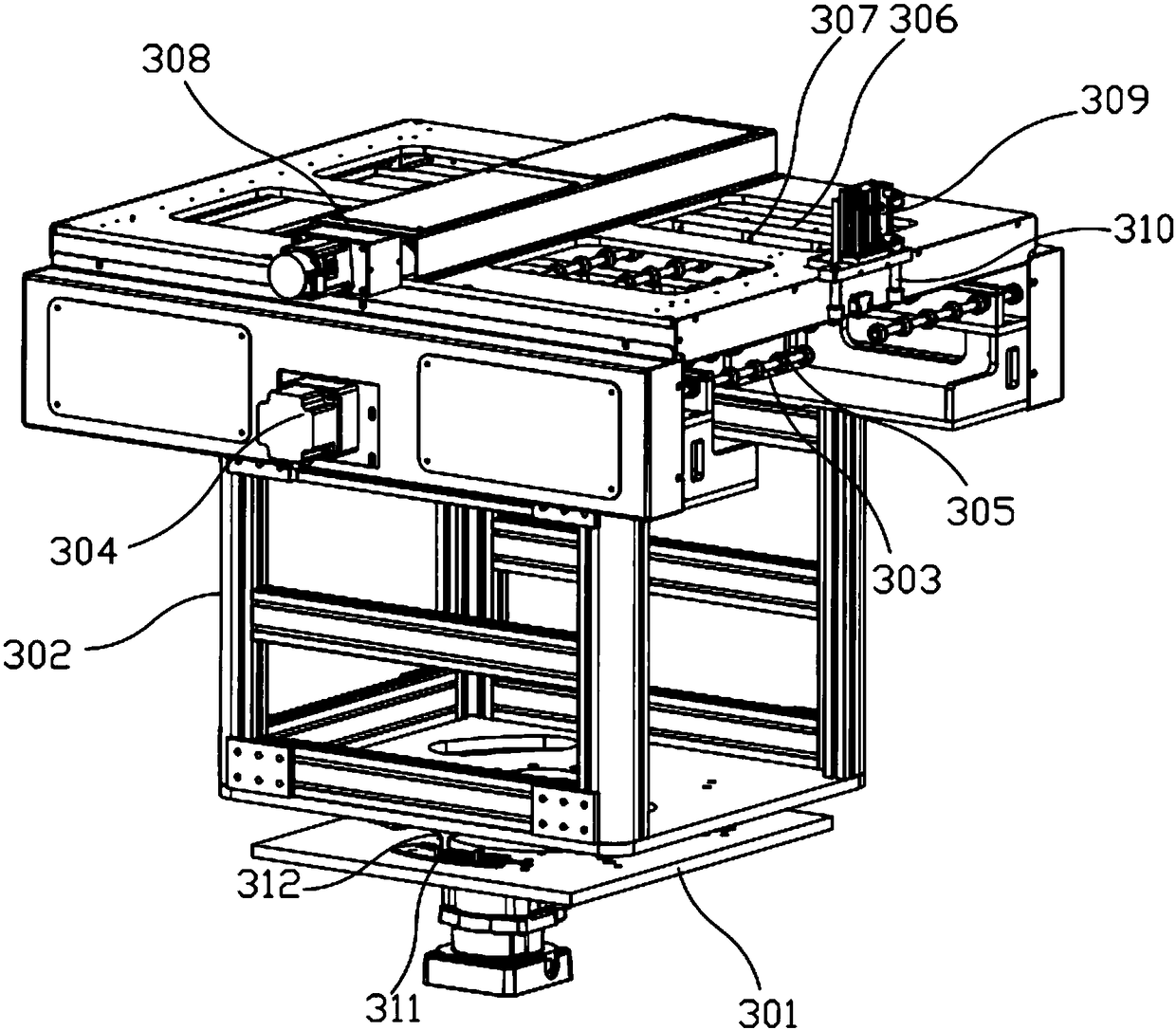 Detection device for panels