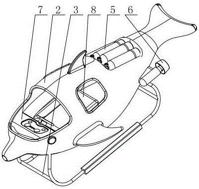 New dolphin-shaped open type tourist submarine