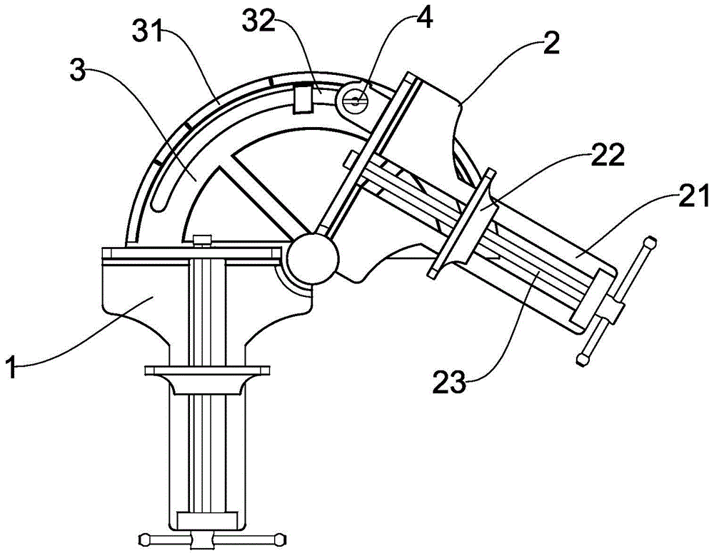 Bending tool used for square steel