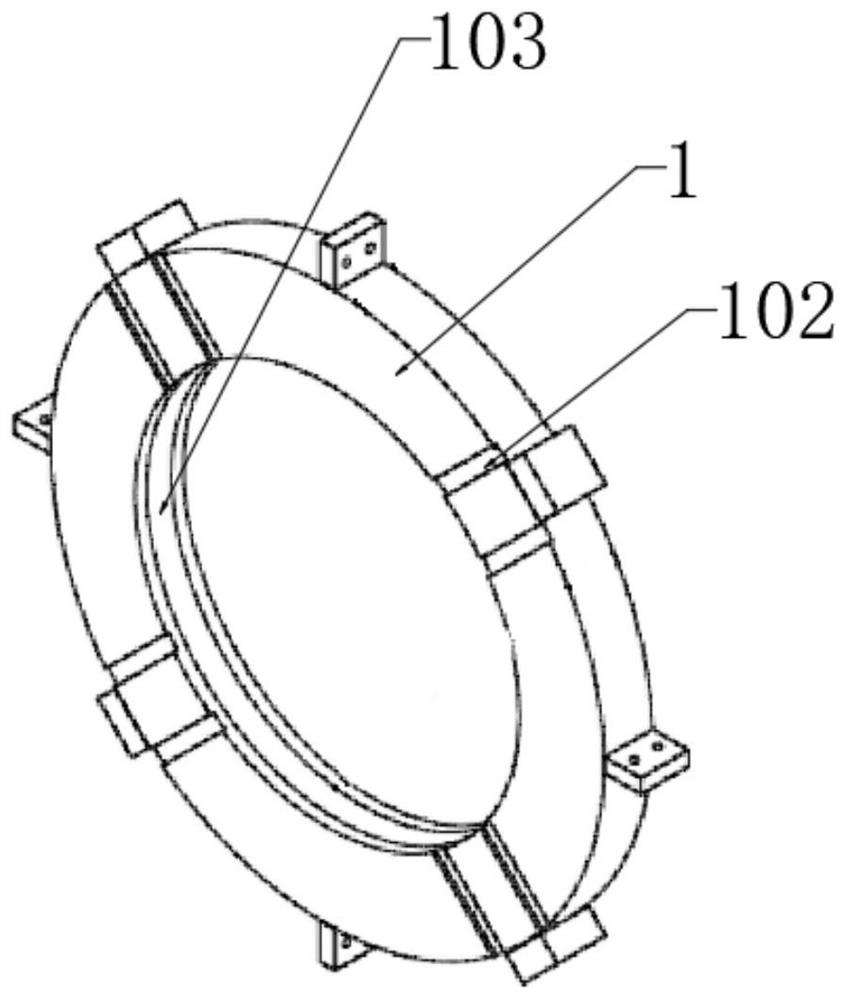 Automatic whole-disc assembling device for interlocking type rotor blades of aero-engine