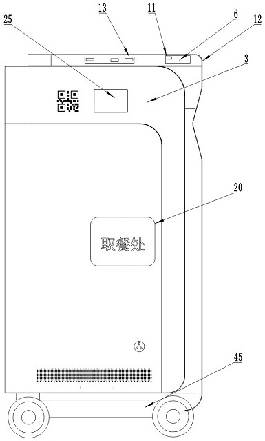 Sharing system and method for automatic-driving automatic-processing semi-finished product vending meal car