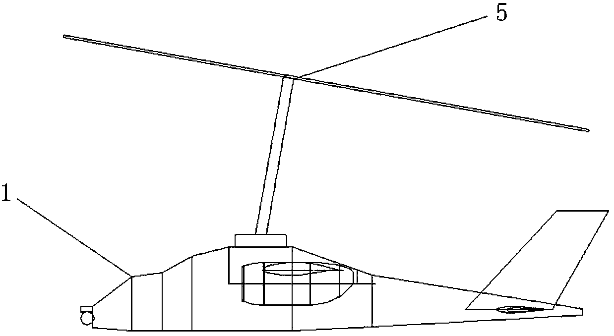 Single-rotor dual-vector propulsion autogyro and its control method