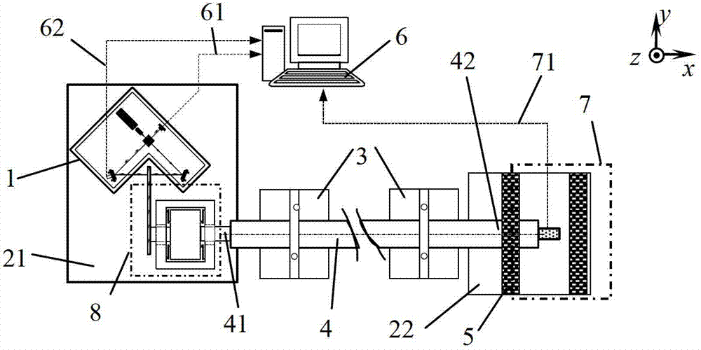 Short-base-line differential laser strain measuring instrument