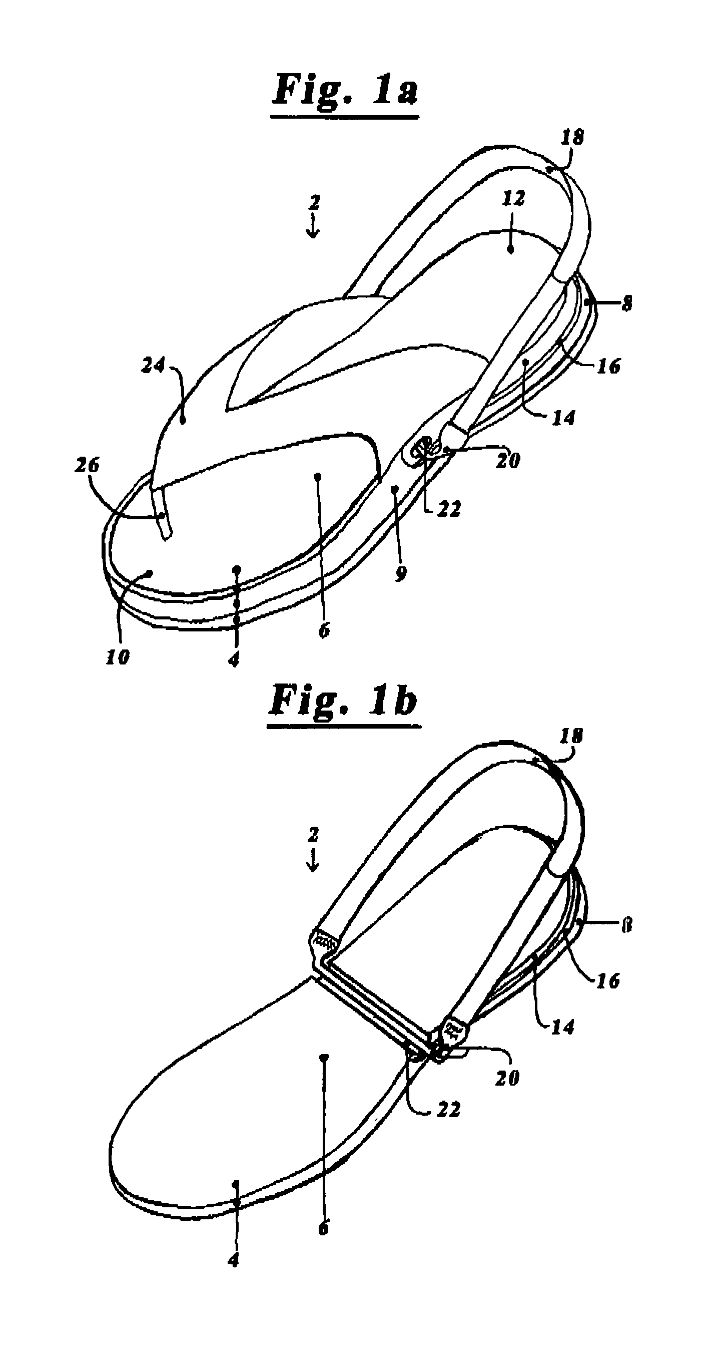 Interchangeable flip-flop/sandal