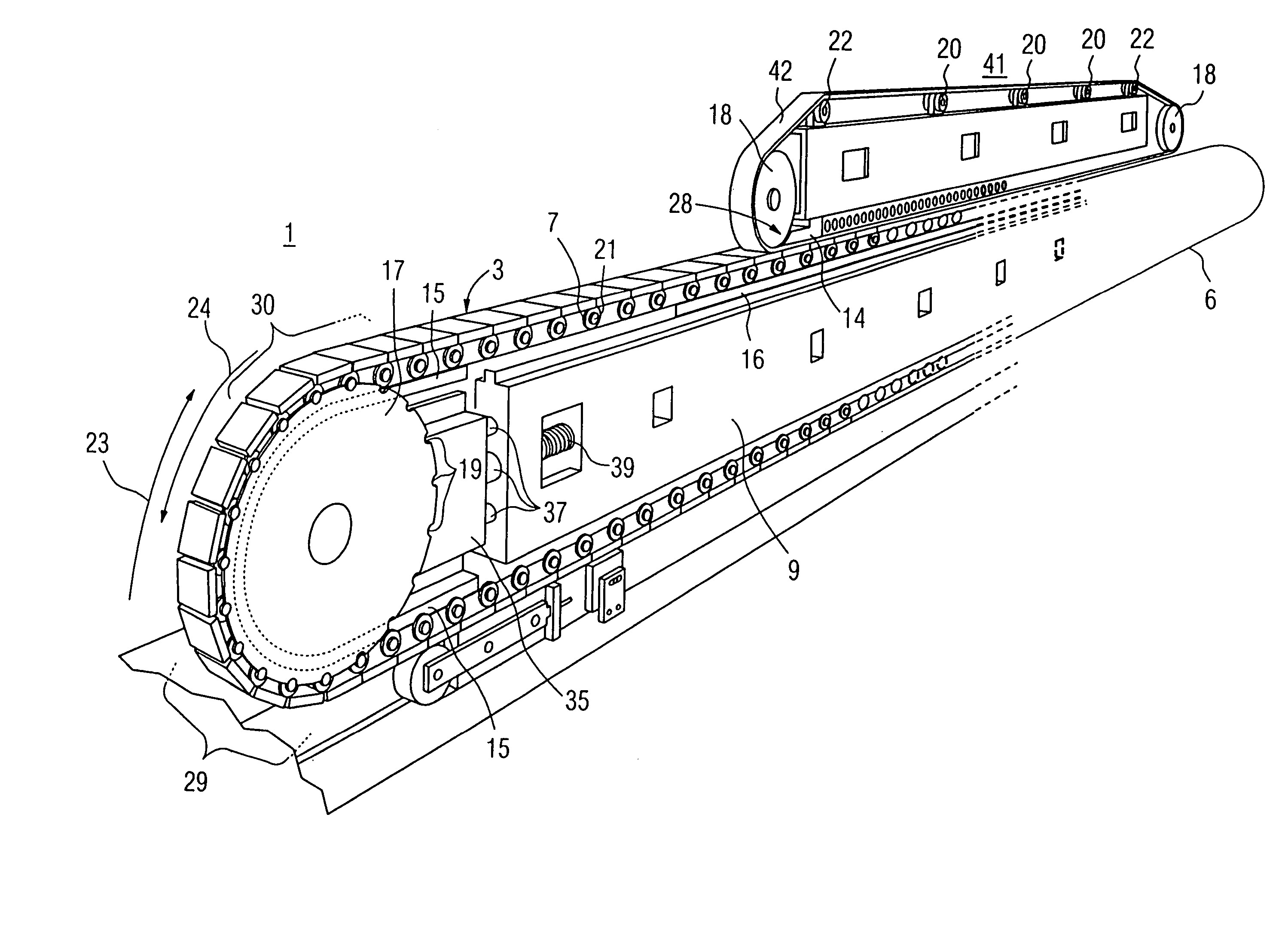 Circulating mechanism, and method of operating such a circulating ...