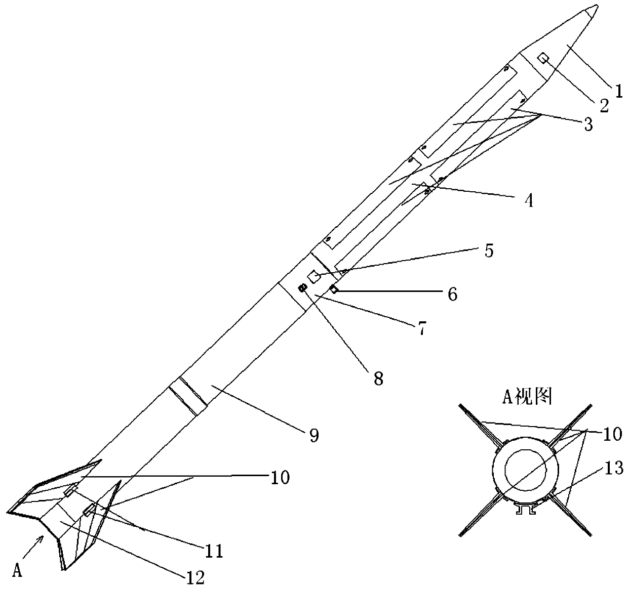 Stratospheric meteorological detection rocket and application method