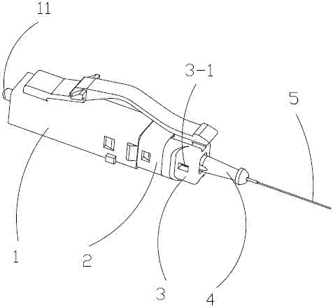 Hot-melt field-assembled optical fiber connector