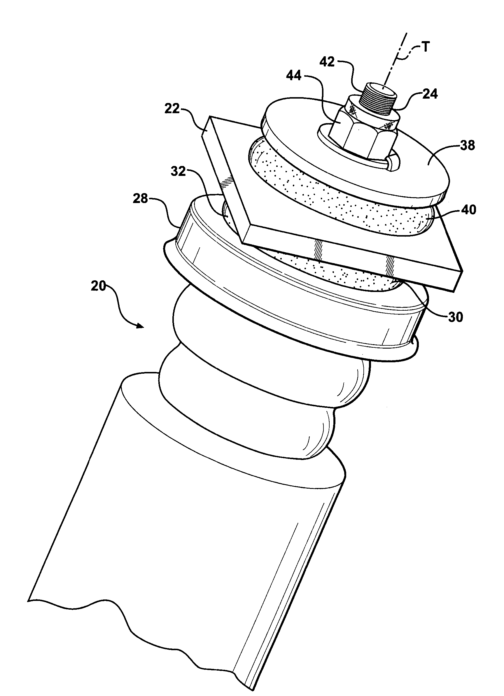 Insulator For A Wheel Suspension System