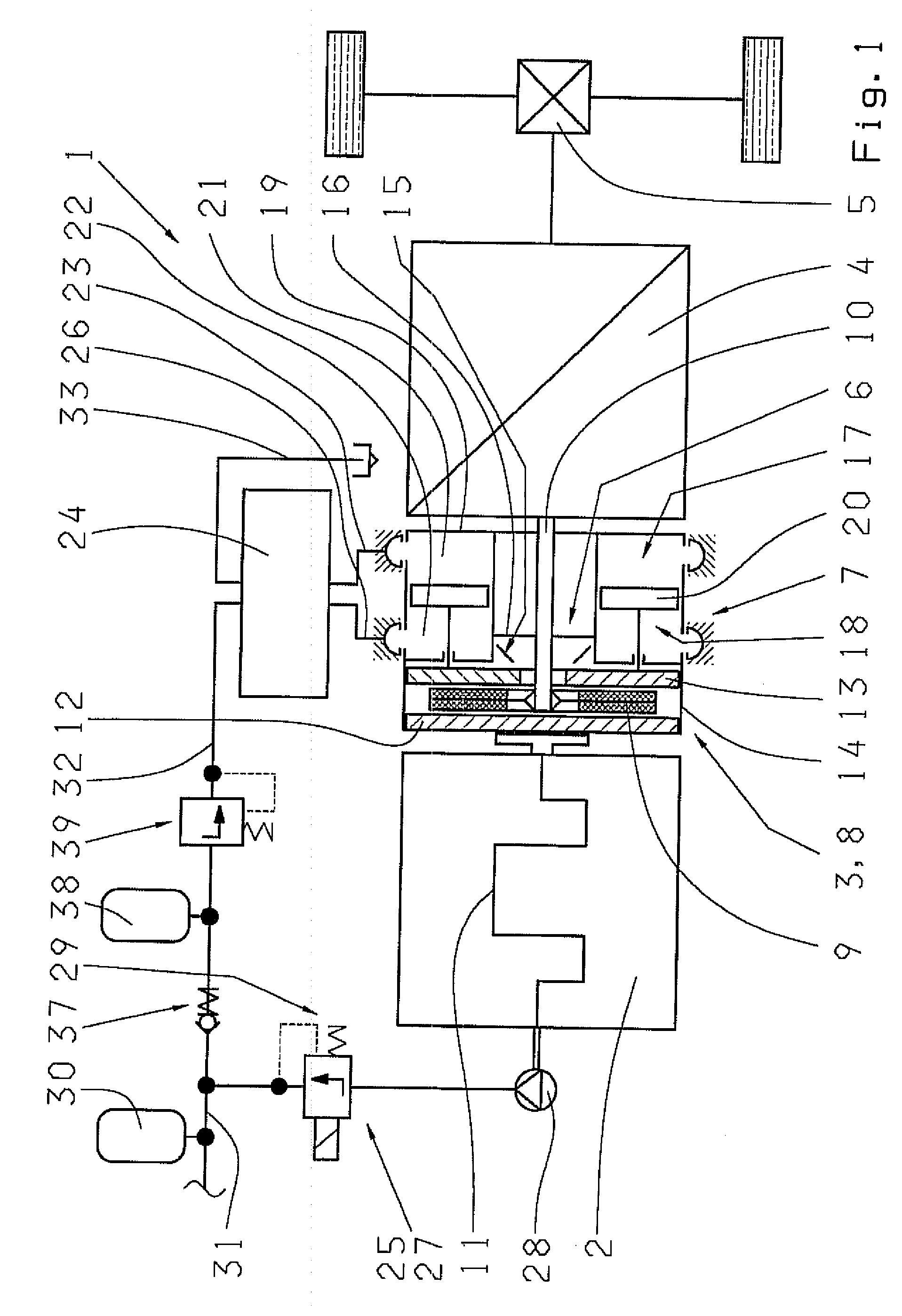 Motor Vehicle Driving Train and Process For Controlling an Automated Engine Clutch