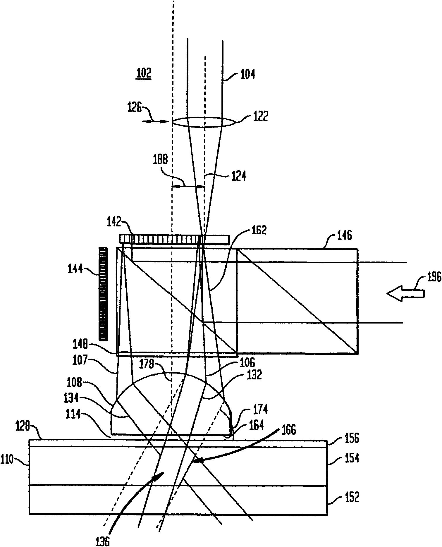 Monocular holographic data storage system architecture