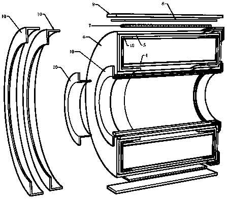 Packing structure and corner protection for preventing steel strip bare coil from damaging packing material