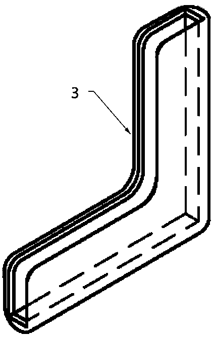 Packing structure and corner protection for preventing steel strip bare coil from damaging packing material