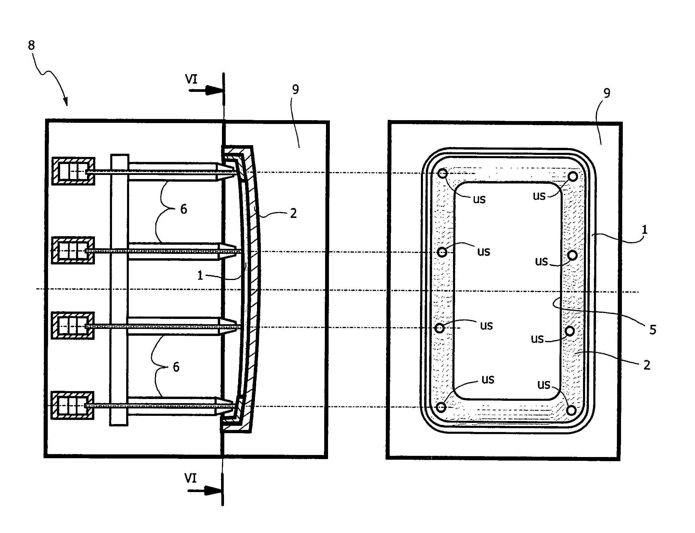 Process for the production of plates made of transparent plastic material with non-transparent areas