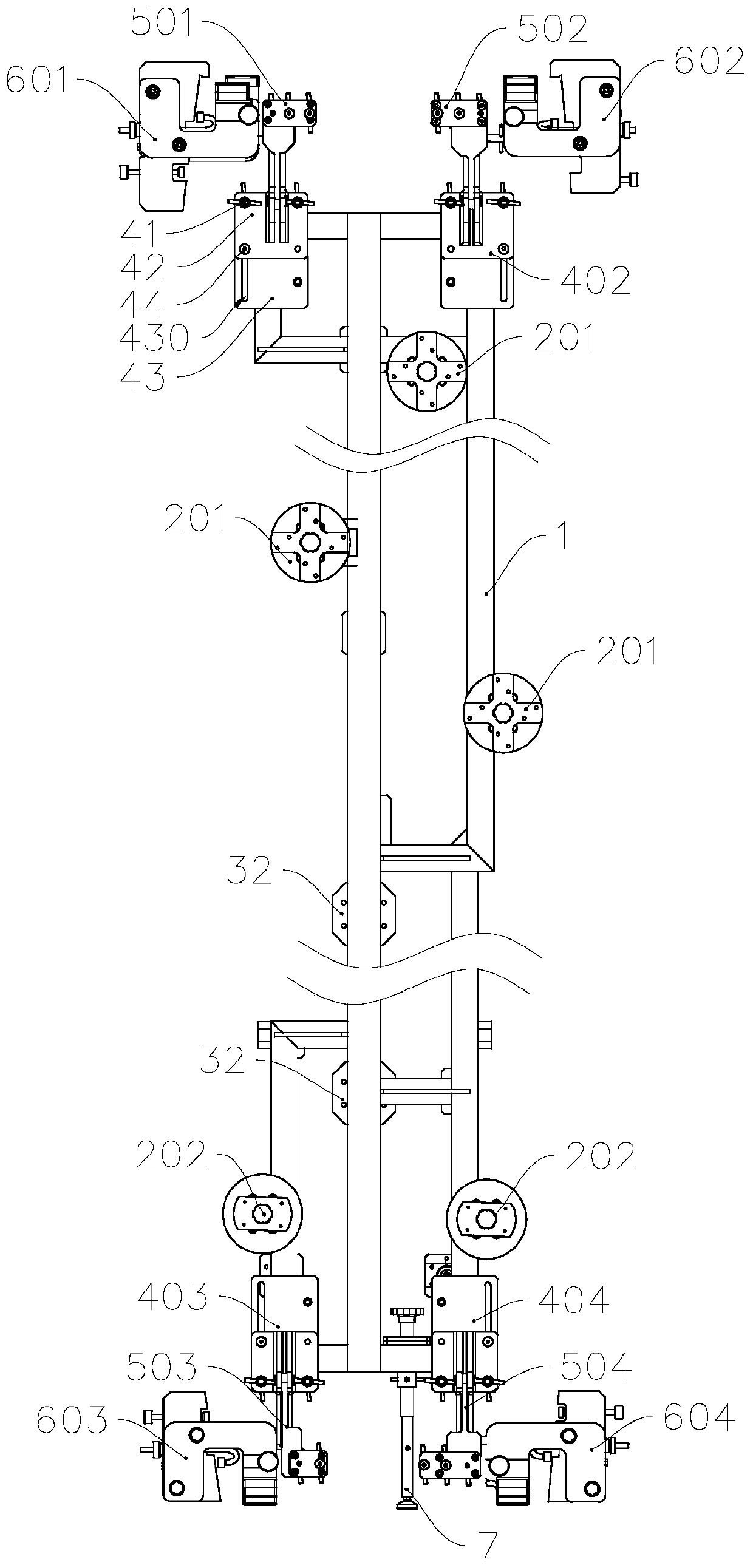 A wing rib conformal tooling for a large aircraft