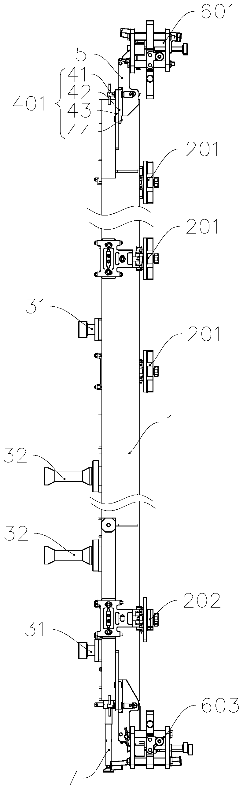 A wing rib conformal tooling for a large aircraft