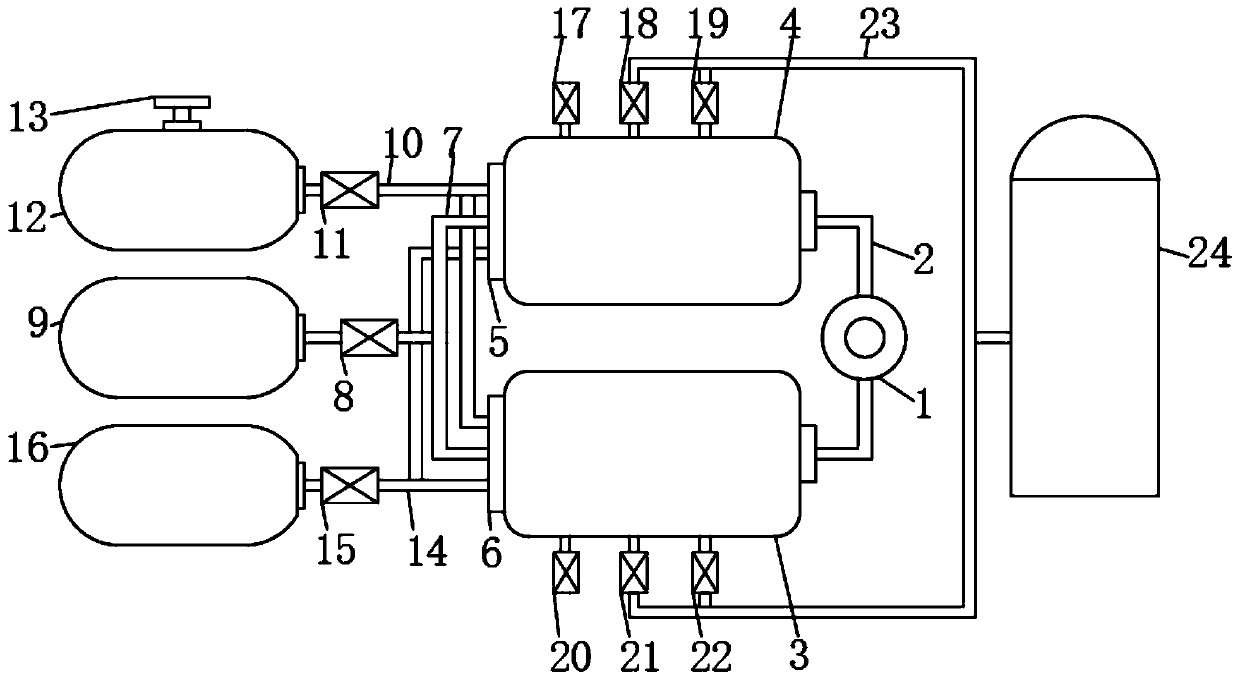 Cleaning refrigerating system and method