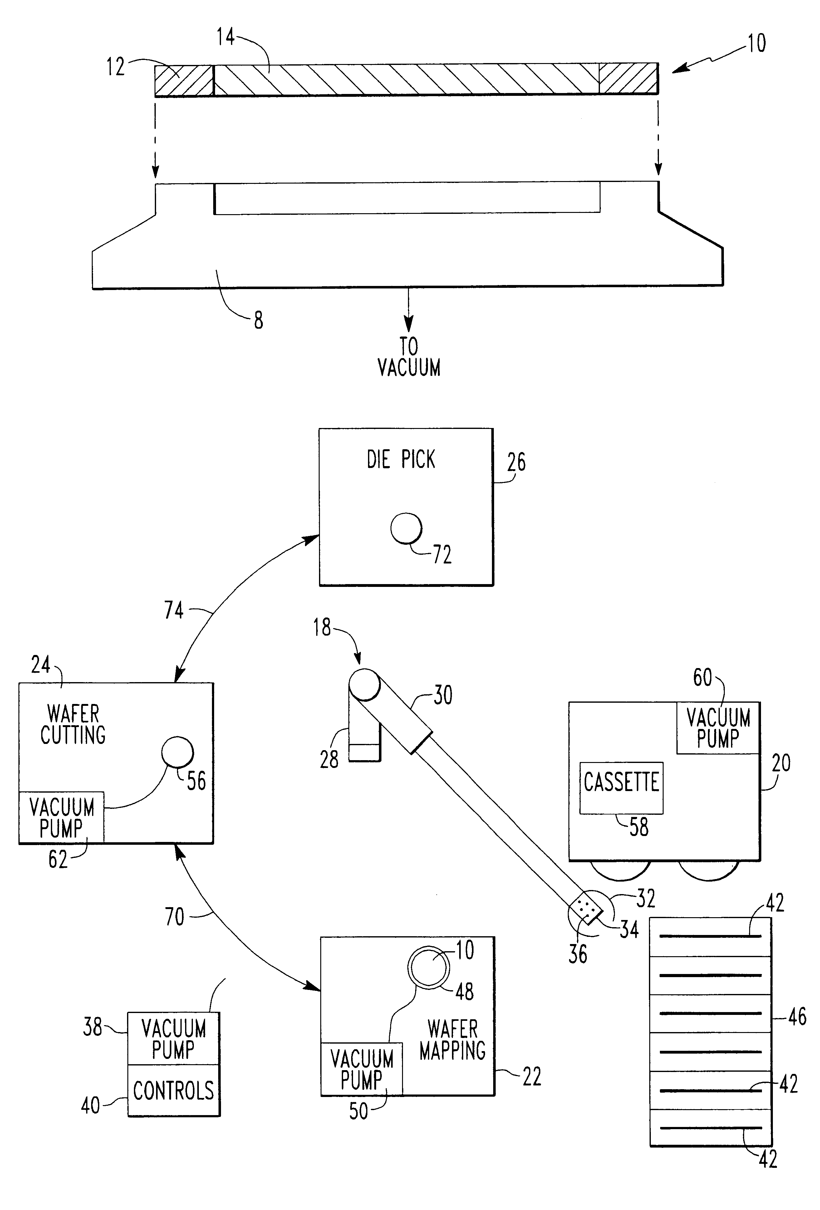 Complete blade and wafer handling and support system