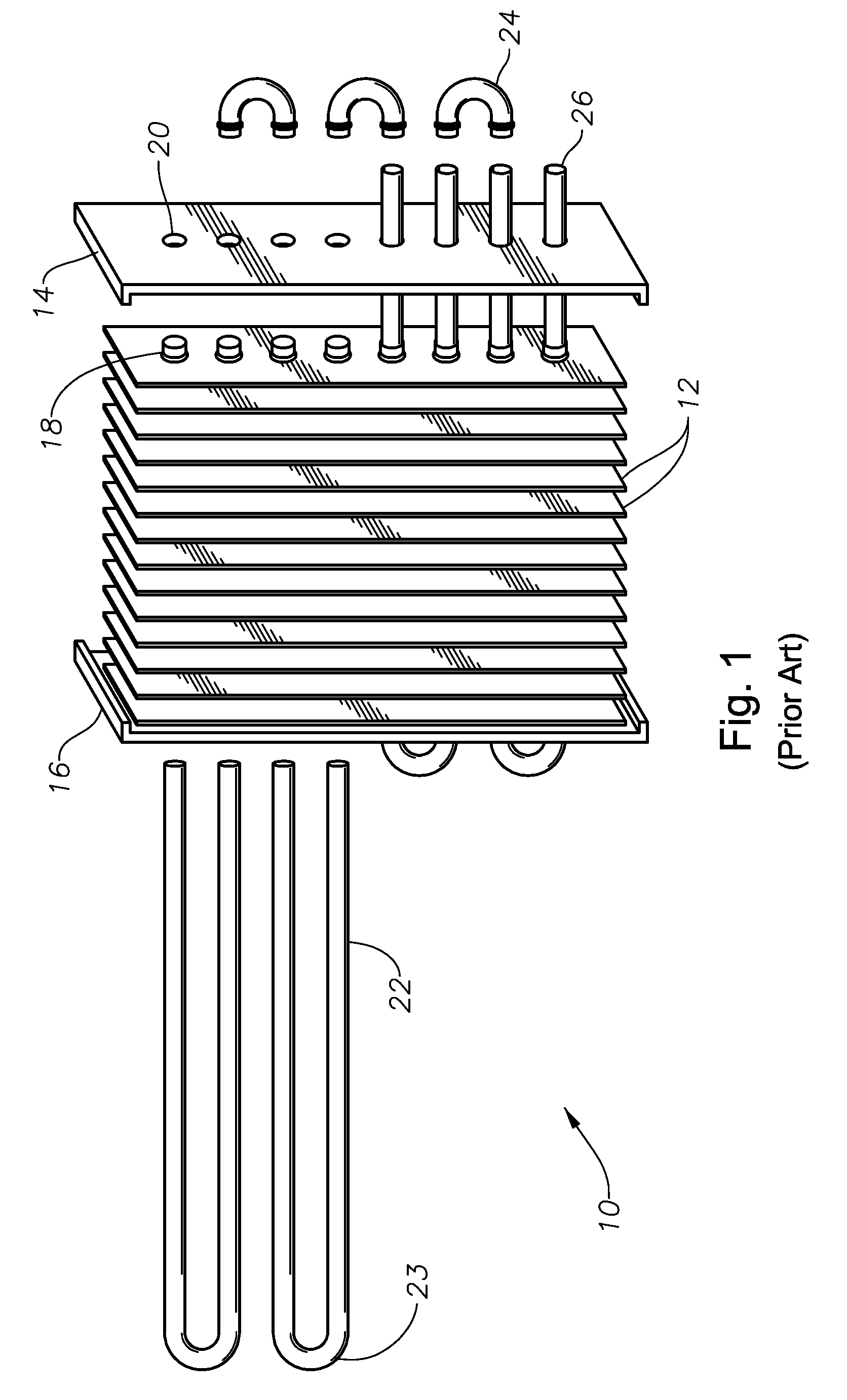 Method for Manufacturing Tube and Fin Heat Exchanger with Reduced Tube Diameter and Optimized Fin Produced Thereby