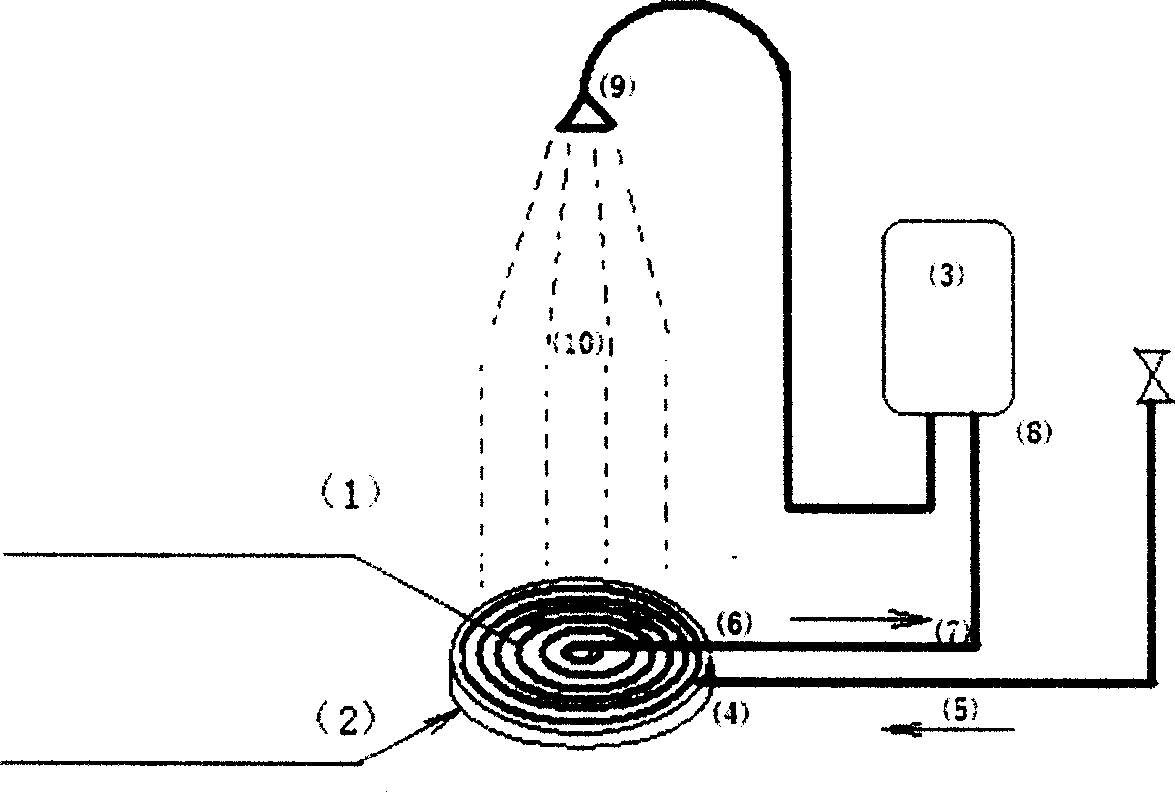 Excess heat recovery device for shower waste water