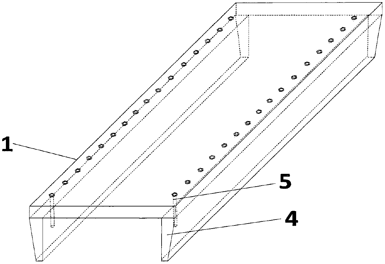 Steel and wood combined box girder