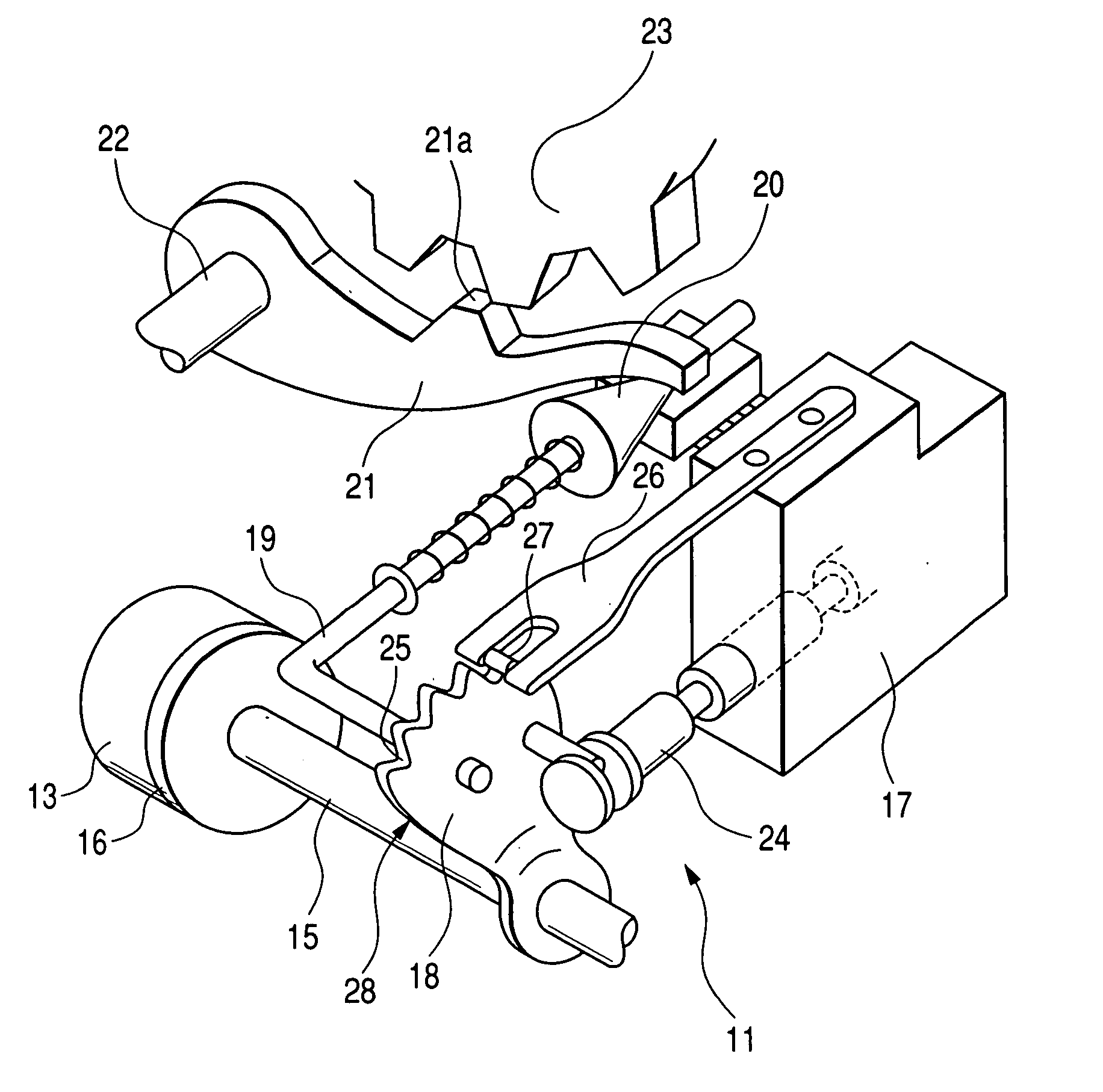 Position shift control apparatus ensuring durability and operation accuracy thereof