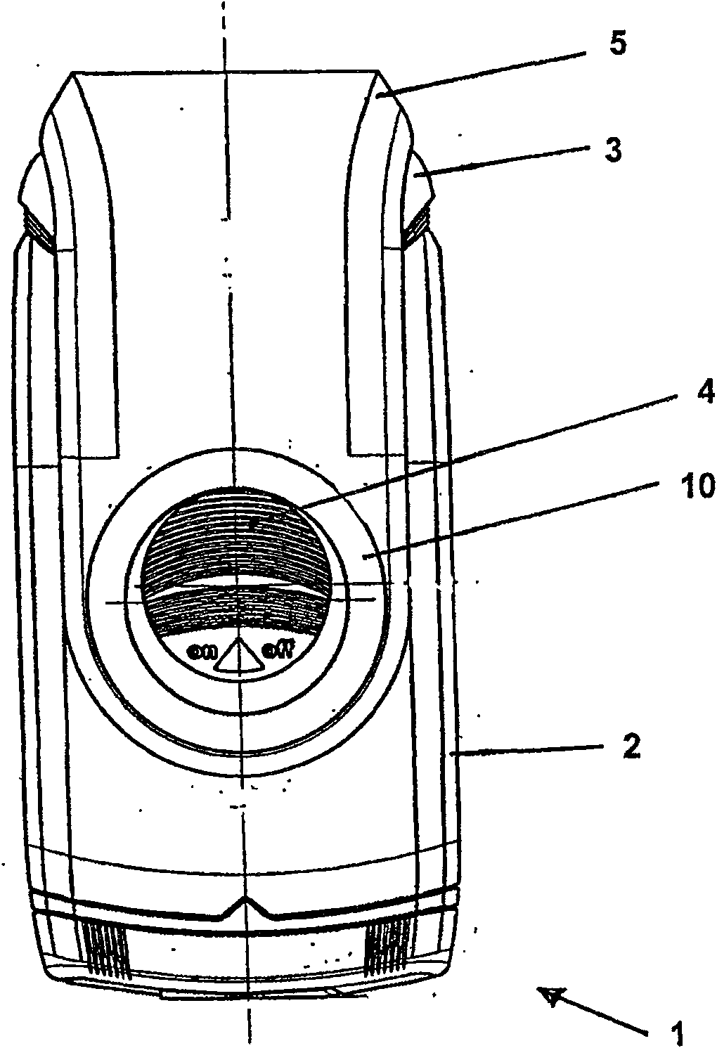 Electric hair-removing device
