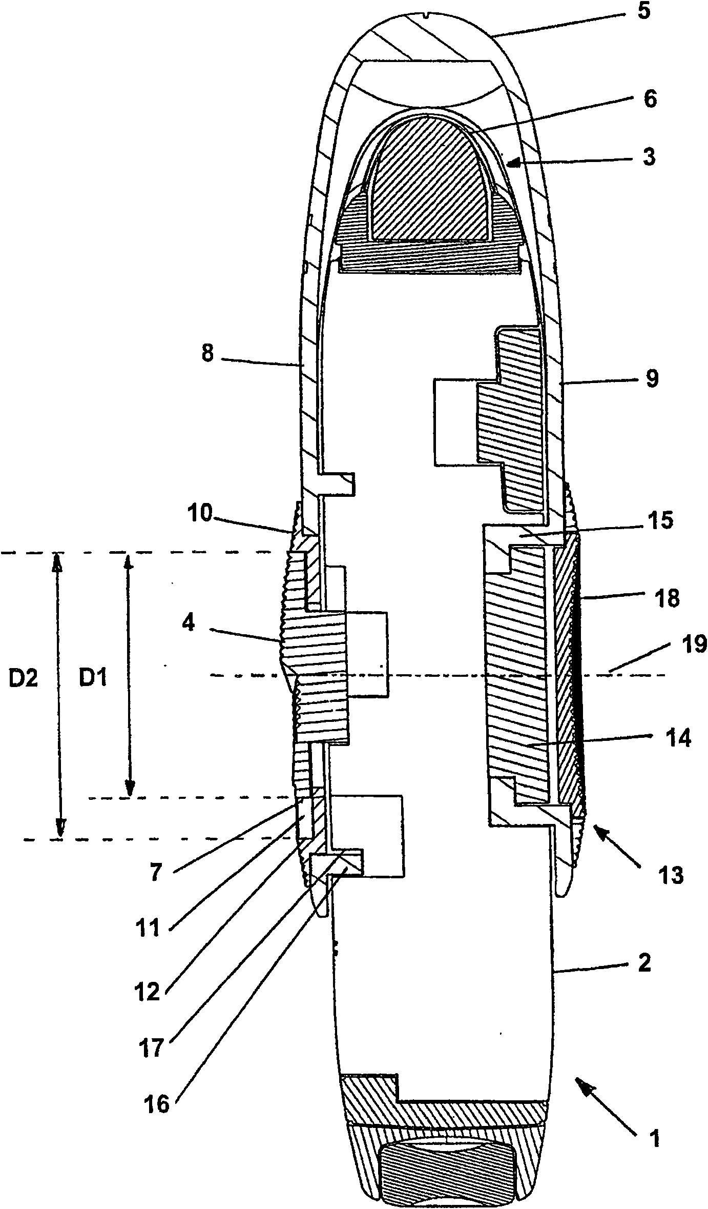 Electric hair-removing device