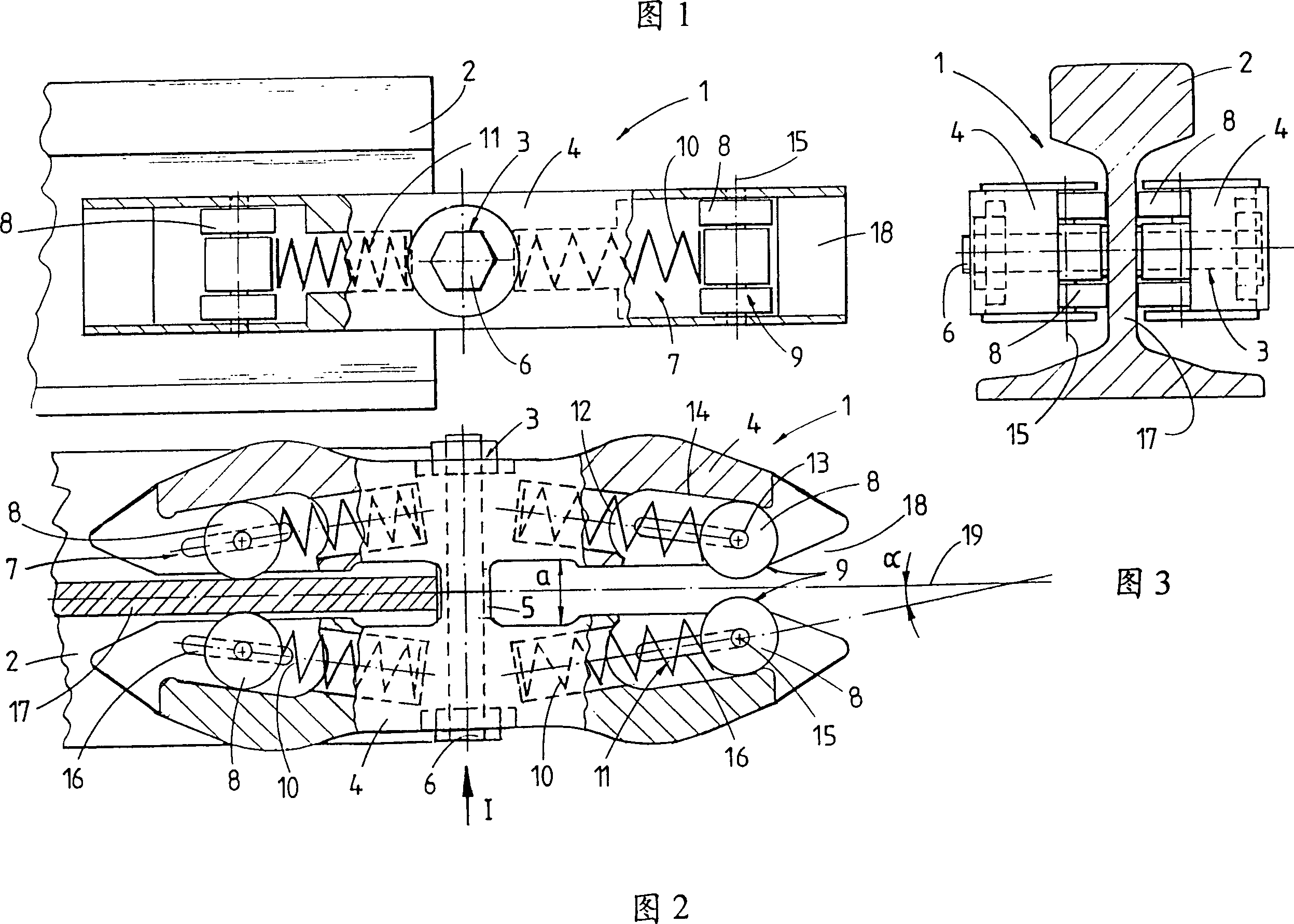 Steel rail clamping device