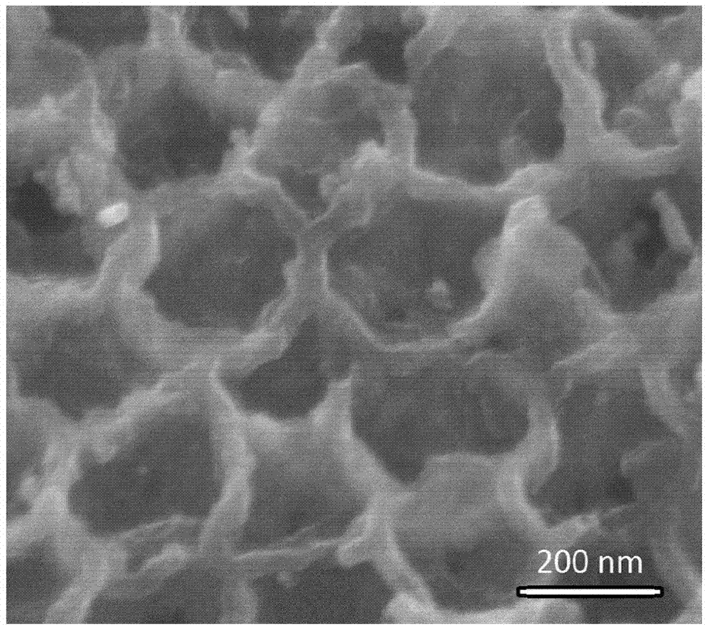 Three-dimensional macro-porous structured molybdenum dioxide supported palladium particle material and synthetic method thereof