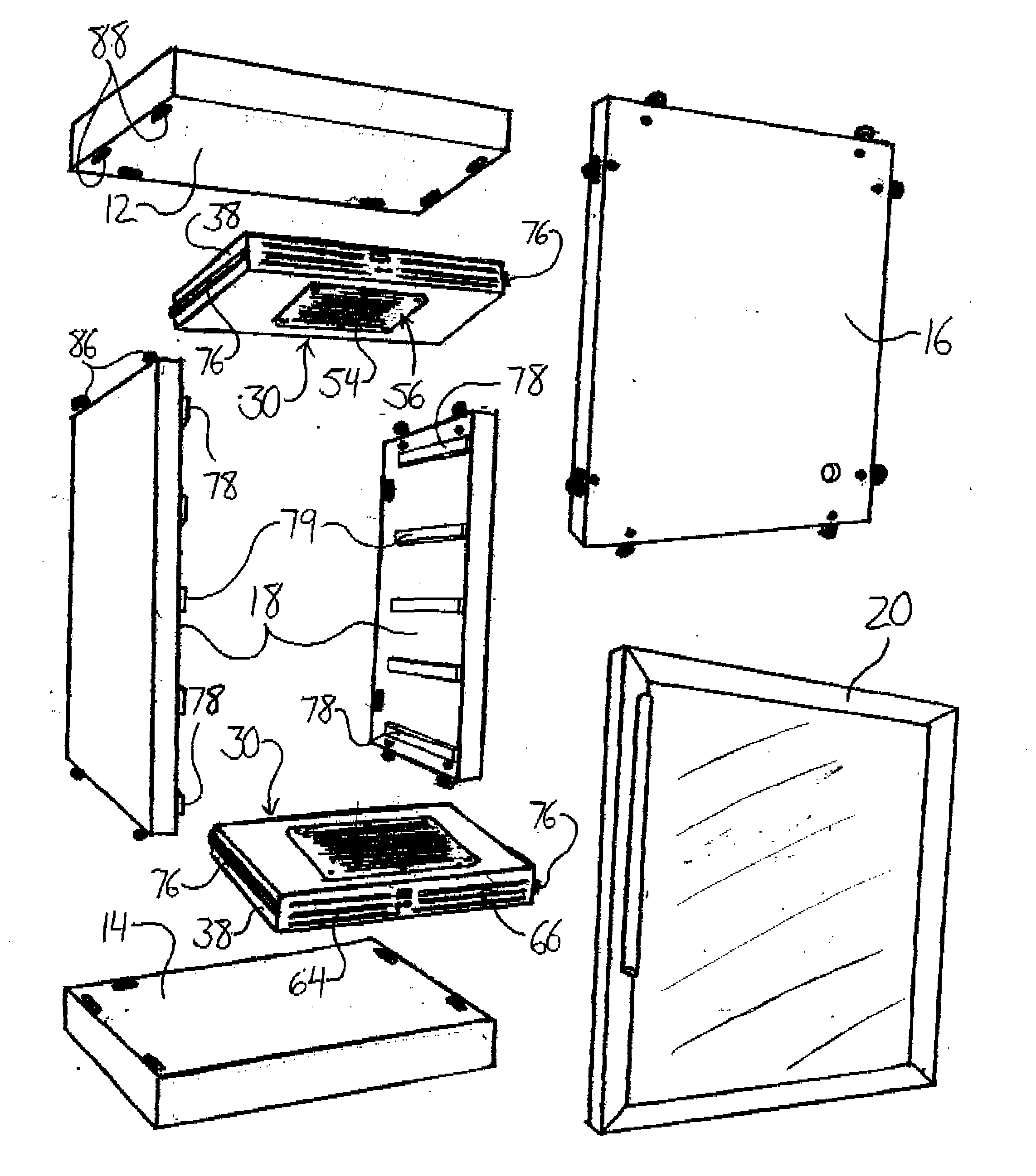 Refrigerated cabinet and cooling module for same