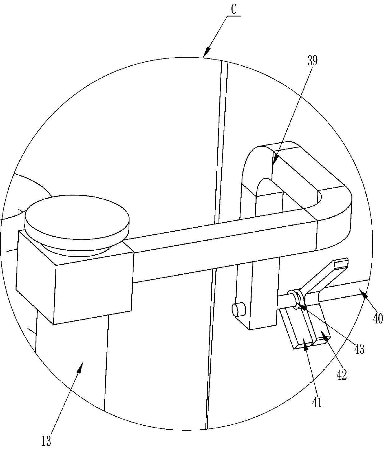 Cutting thickness adjustable tablet cutting device